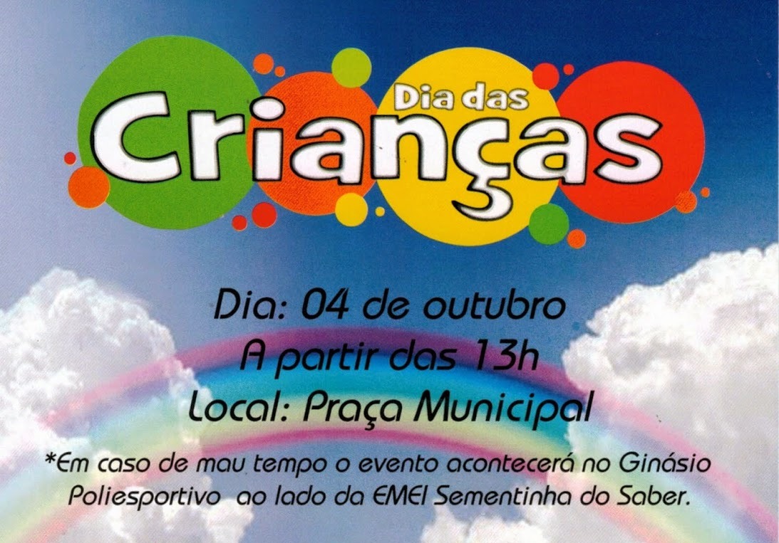 Dia das Crianças vai ser comemorado neste sábado em Vila Maria