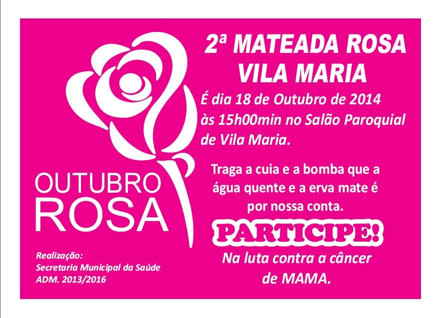 Luta contra o câncer de mama tem evento em Vila Maria