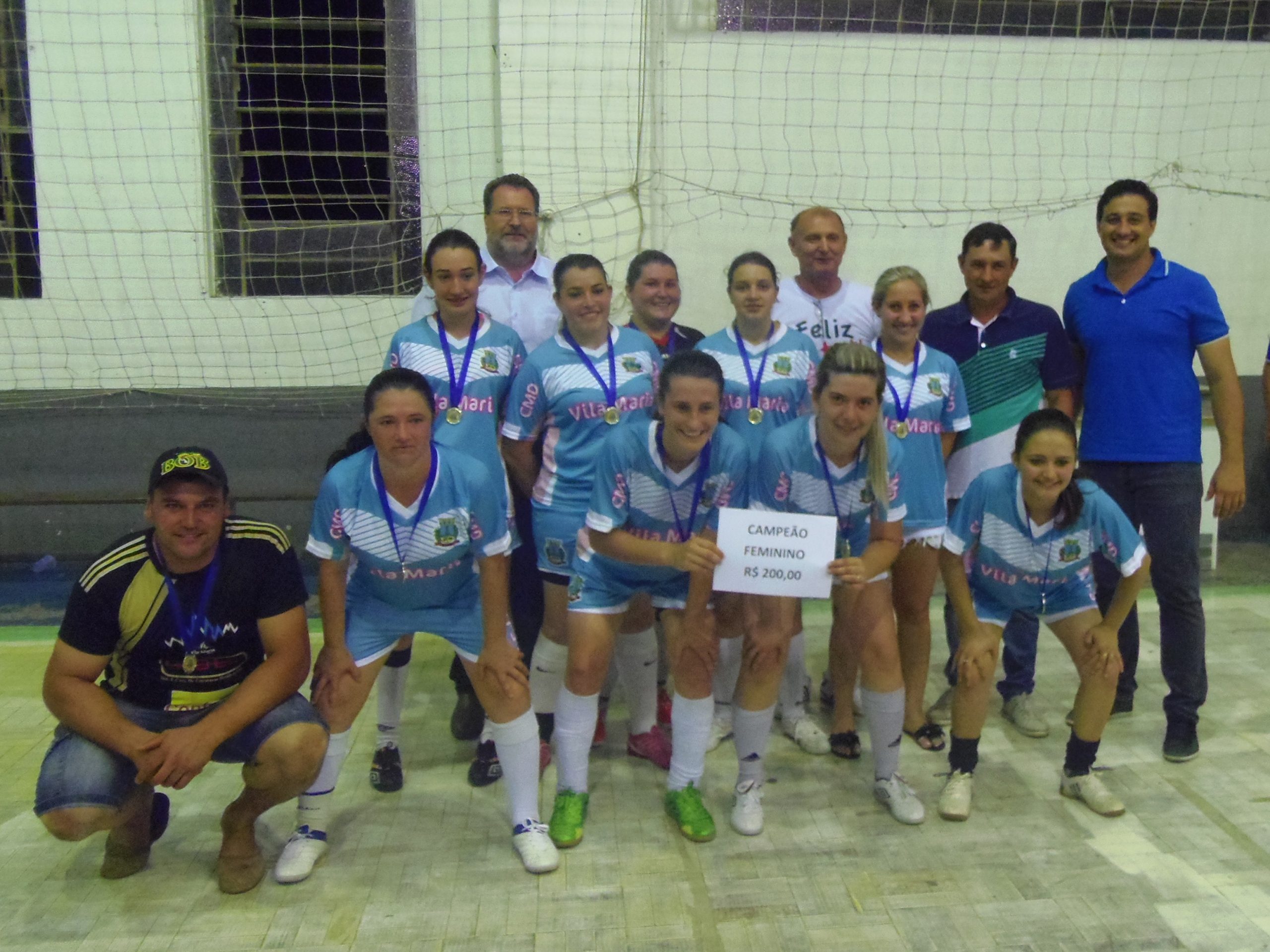 Conhecidos os campeões das categoria Feminino e Veteranos do Campeonato Municipal de Futsal 2014