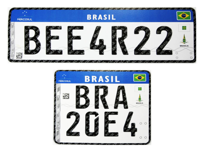 CONTRAN determina que todos os veículos deverão ter placas no padrão Mercosul até 2020