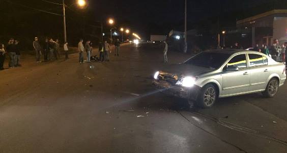 TRANSITO: Acidente envolve carro e motocicleta no perímetro urbano de Vila Maria