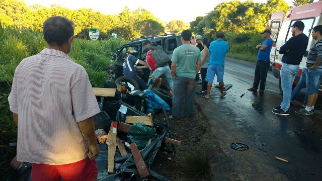 Acidente deixa cinco mortos na ERS 324, em Trindade do Sul