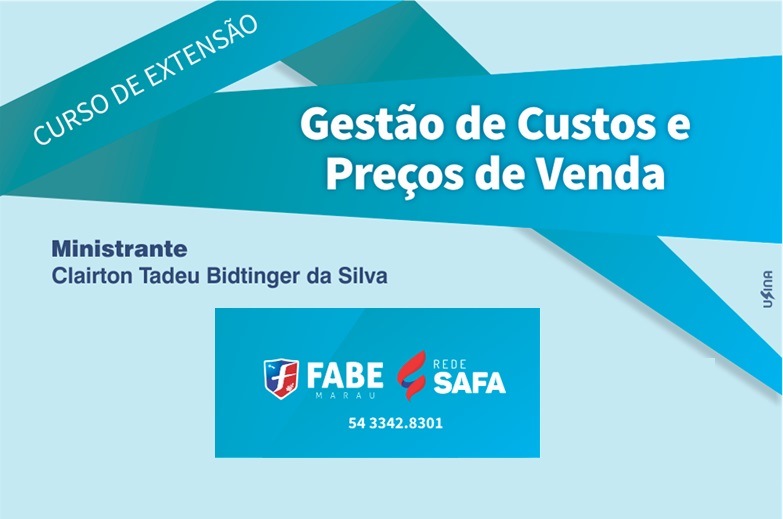 FABE Marau realiza curso de extensão em Gestão de Custos e Preços de Venda