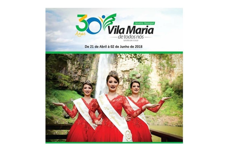 Prefeitura de Vila Maria divulga programação de aniversário do município