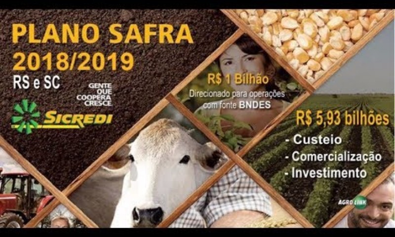 Sicredi disponibiliza R$ 6,93 bilhões para RS e SC para safra 2018/2019