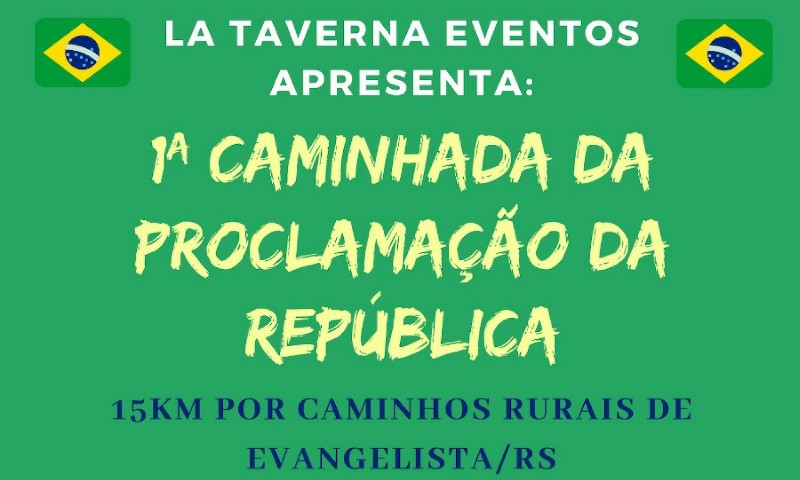 1ª Caminhada da Proclamação da República será realizada em Evangelista – Casca