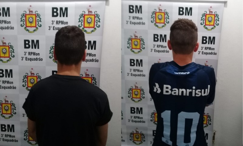 Brigada Militar efetua prisão de dois indivíduos em Marau