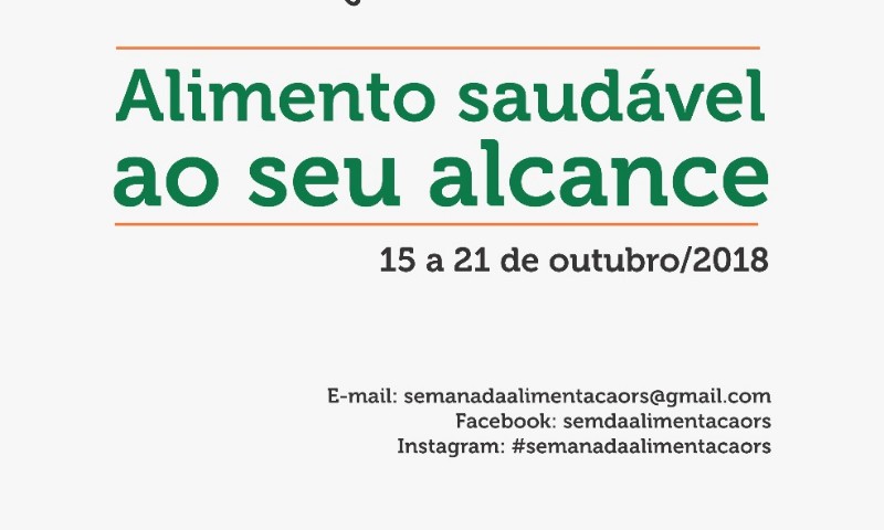 Hortas urbanas e alimentação saudável são temas da Semana da Alimentação no RS