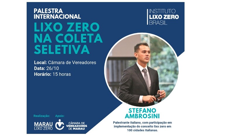 MEIO AMBIENTE: Palestra internacional sobre Lixo Zero será realizada em Marau