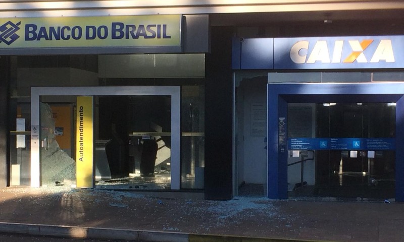 POLÍCIA: Assaltantes explodem agências bancárias de Casca