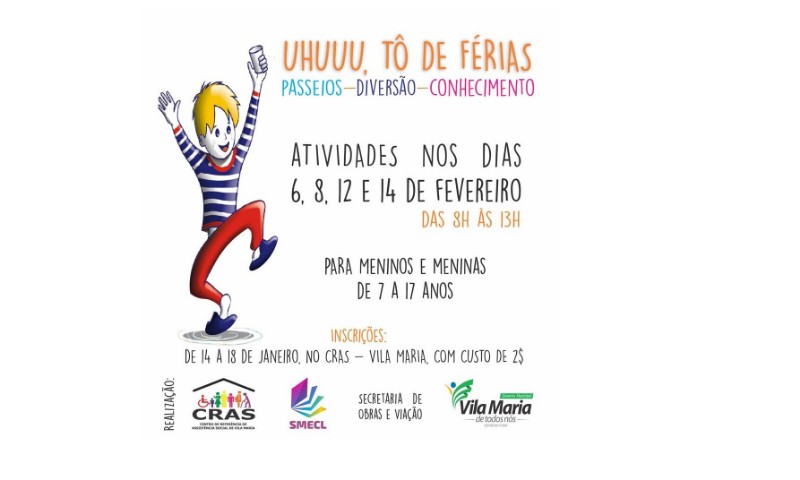 CRAS promove atividades de férias em Vila Maria