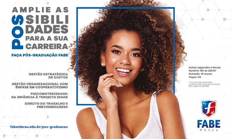 FABE Marau recebe inscrições para cursos de Pós-Graduação