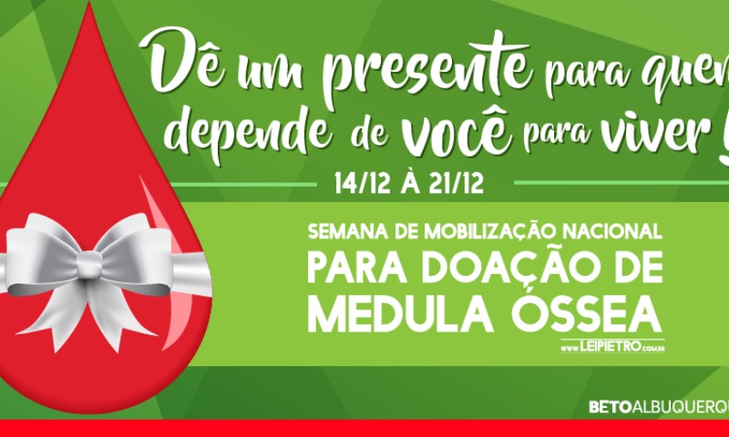 Instituto Pietro busca aumentar o número de doadores de Medula Óssea cadastrados no REDOME