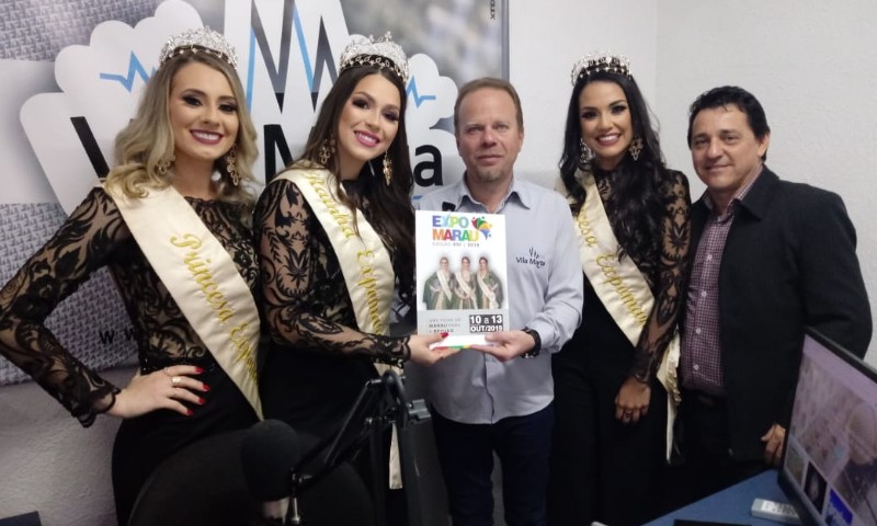 EXPOMARAU 2019: Corte da Expofeira visita rádio Vila Maria FM