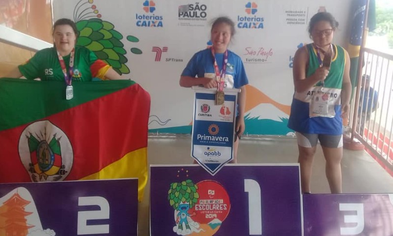 Emanuela Formagini Pancotte conquistou três medalhas na 13ª edição das Paralimpíadas Escolares, em São Paulo