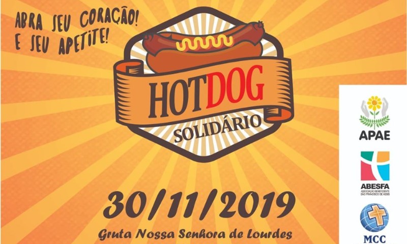 Hot Dog Solidário é neste sábado (30). Valores serão destinados a ABESFA e APAE