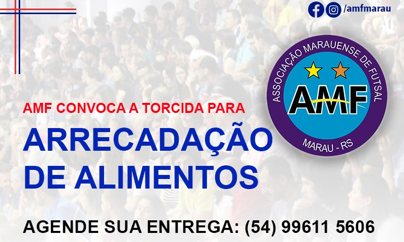COVID-19: AMF convoca a torcida para ser solidária
