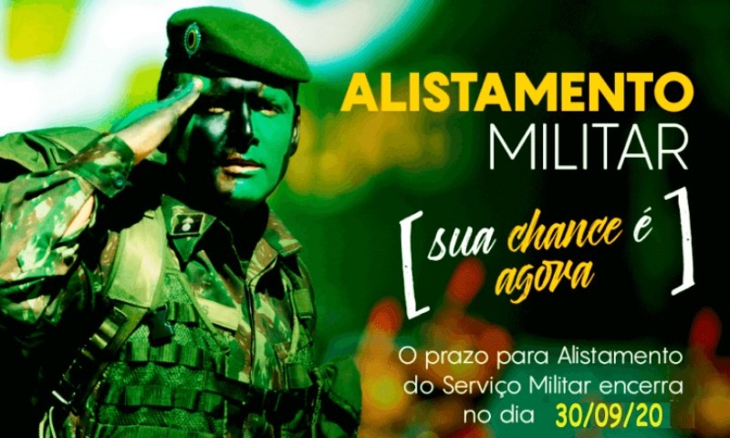 Alistamento Militar Obrigatório foi prorrogado até 30 de setembro