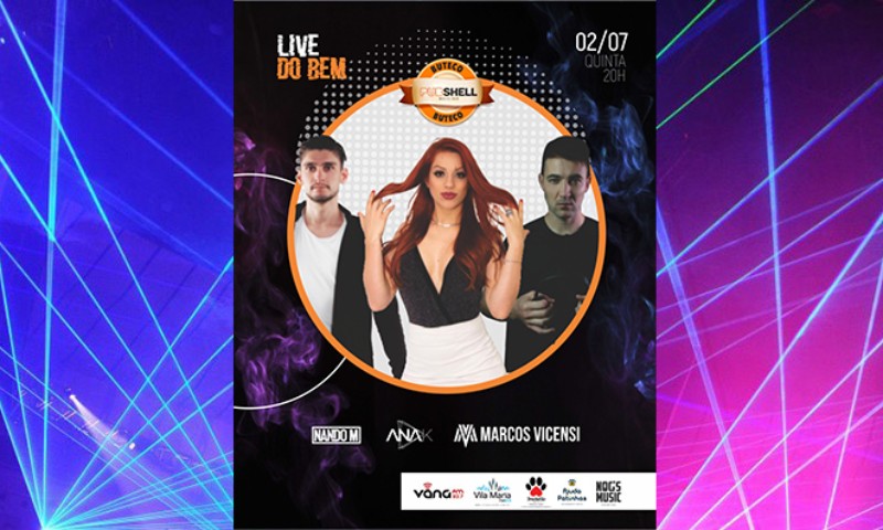 SOLIDARIEDADE: Live do Bem desta semana terá 03 DJS