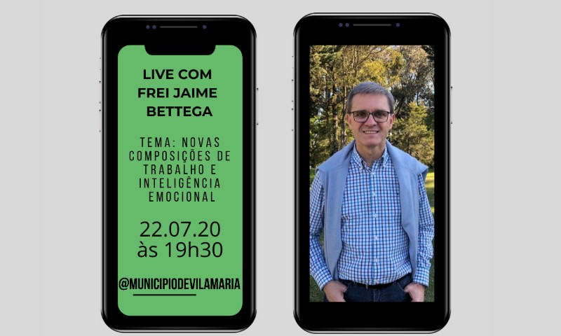 Município de Vila Maria promove Live com o Frei Jaime Bettega