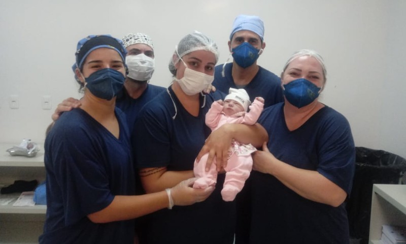Primeiro bebê nascido no HCR em 2021 é vilamariense