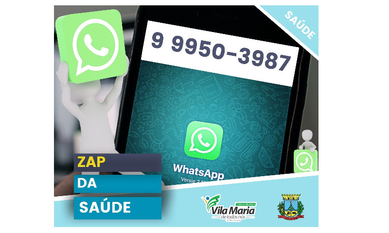 COVID-19: Secretaria da Saúde de Vila Maria cria o ZAP da Saúde: (54) 9 9950-3987