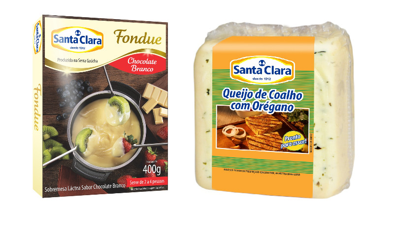 Santa Clara lança Fondue de Chocolate Branco e Queijo Coalho com orégano 500g