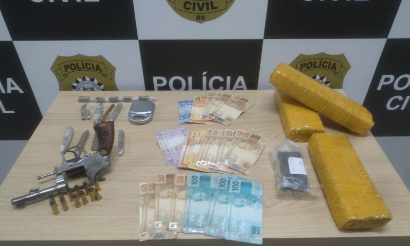 POLÍCIA: Polícia Civil de Marau efetua prisão de quatro pessoas por tráfico de drogas