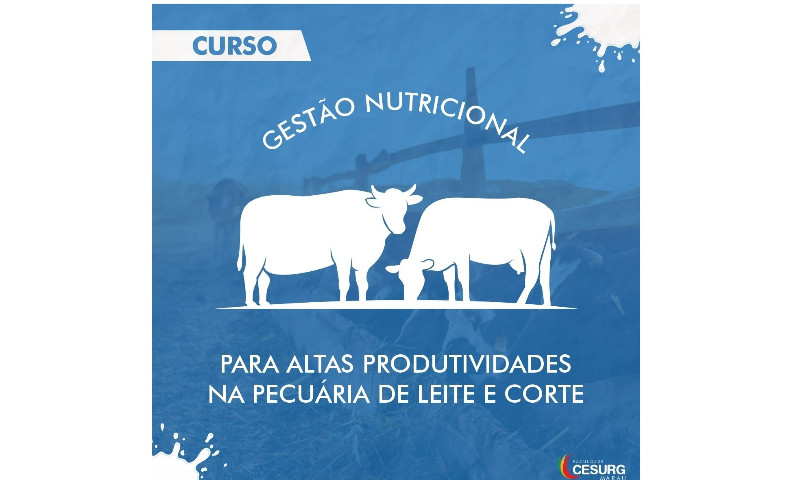 CESURG inscreve para o curso Nutrição Animal