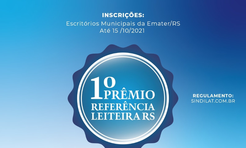 Inscrições para Prêmio Referência Leiteira RS vão até dia 15 de outubro