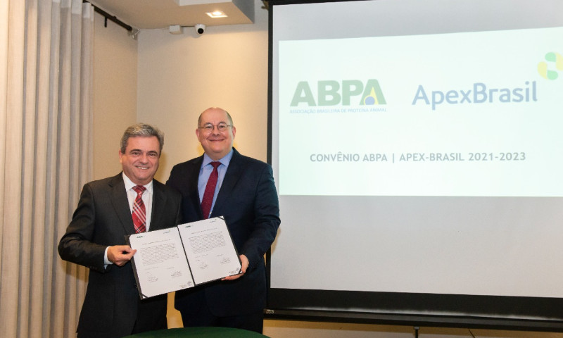 ABPA & Apex-Brasil renovam convênio com projeções US$ 3,5 bilhões em exportações
