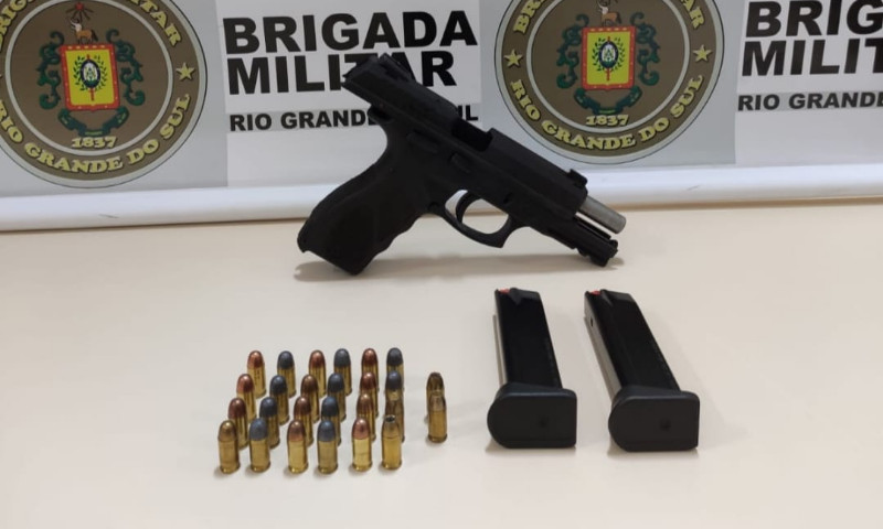 POLÍCIA: Brigada Militar de Vila Maria efetua prisão por porte ilegal de arma de fogo