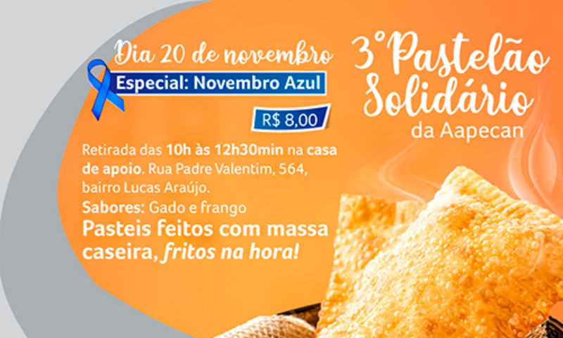 Aapecan Passo Fundo está com as vendas abertas para o 3º Pastelão Solidário
