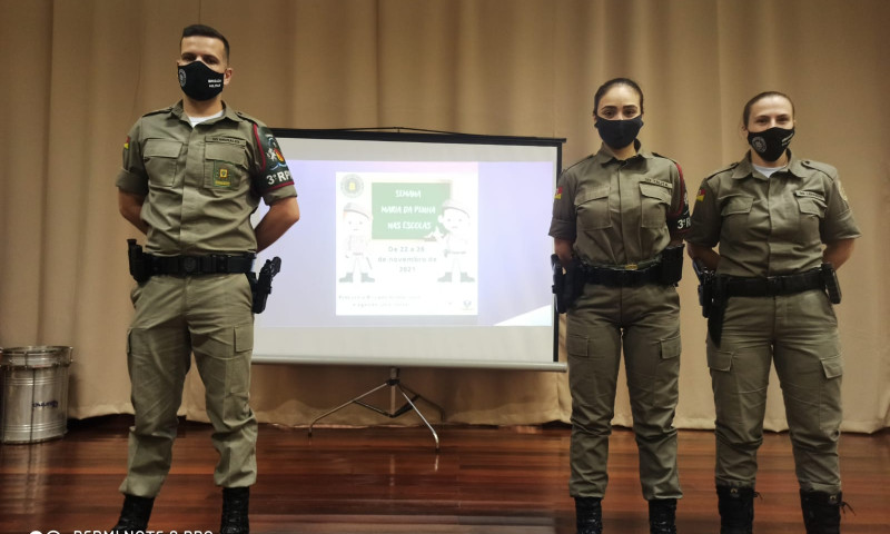 Brigada Militar realiza Semana Maria da Penha nas escolas da região