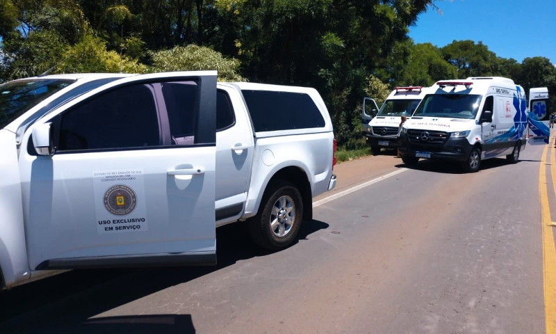 TRÂNSITO: Policiais Militares auxiliam no socorro de criança vítima de acidente de trânsito em Ernestina