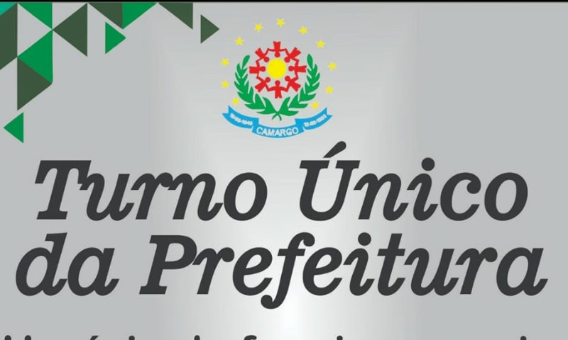 Prefeitura de Camargo adota turno único