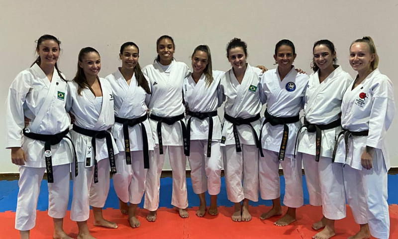 Integrante da Shobu-Kan participa de treino da Seleção  Brasileira de Karate