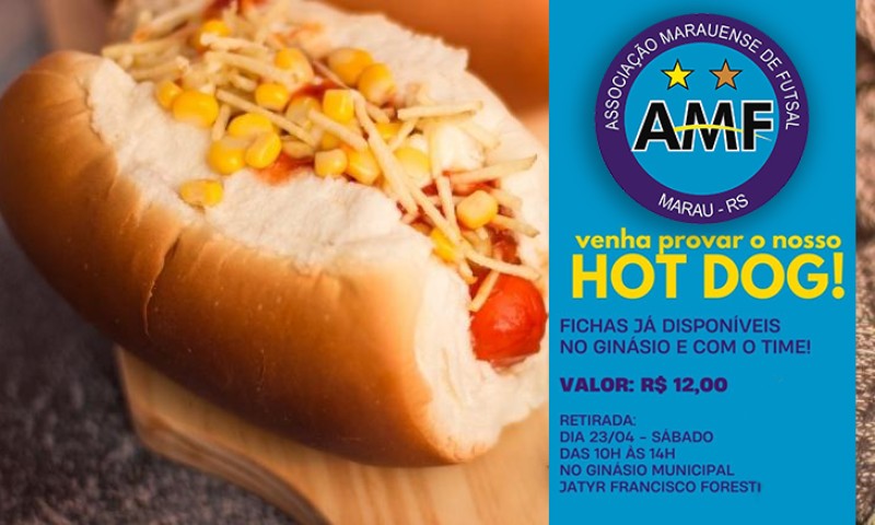 Hot Dog da AMF acontece neste sábado ao meio-dia