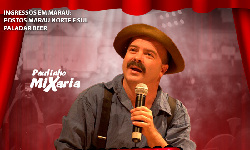 Show de Paulinho Mixaria celebra dez anos da Casa da Cultura de Marau