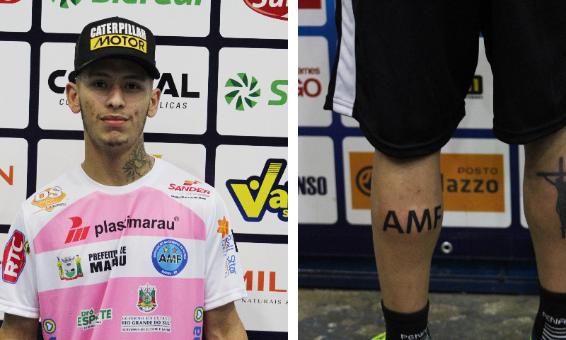 Torcedor marauense tatua na pele amor pela AMF