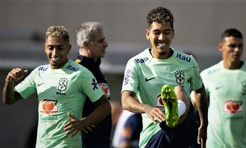 O primeiro treino da Seleção nessa data FIFA