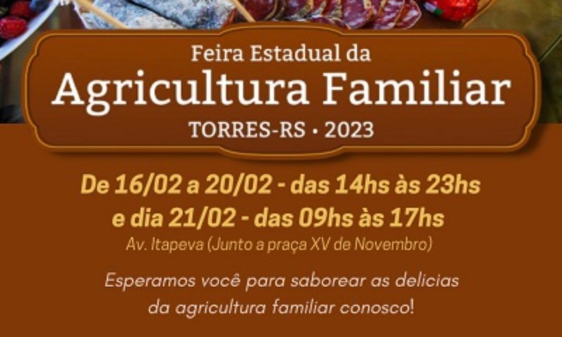 Emater/RS-Ascar promove 10ª Feira Estadual da Agricultura Familiar (Sabor Gaúcho)