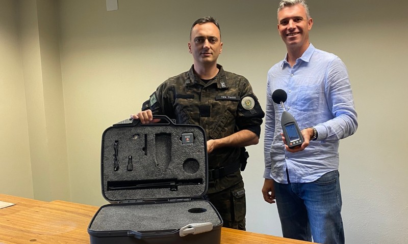 3° Batalhão Ambiental da Brigada Militar recebe sonômetro digital do Ministério Público do Rio Grande do Sul