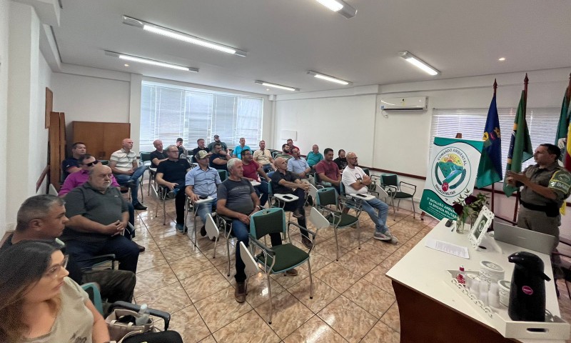 3° Batalhão Ambiental da Brigada Militar realiza a apresentação do Piseg a grupo de empresários de Passo Fundo