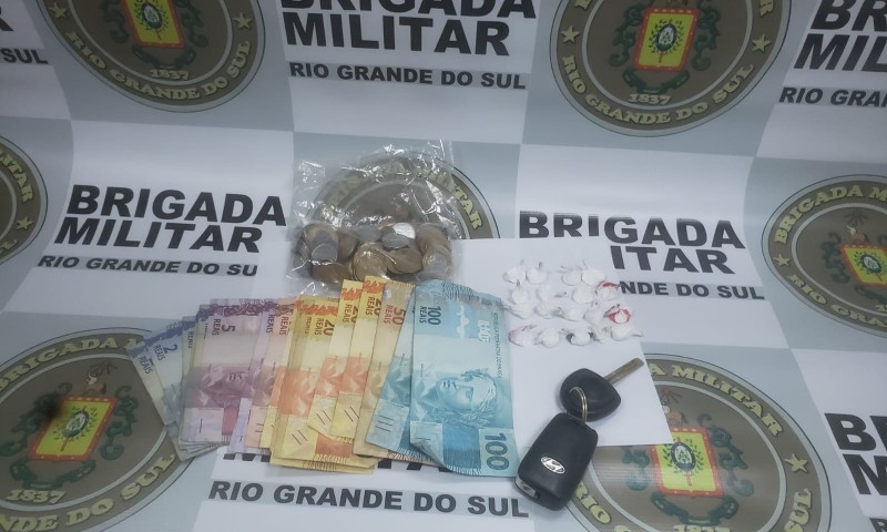 POLÍCIA: Brigada Militar de Vila Maria realiza prisão por tráfico de drogas