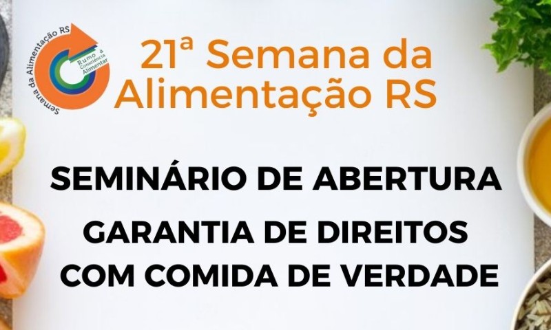 Abertura da Semana da Alimentação RS 2023 será dia 16 de outubro