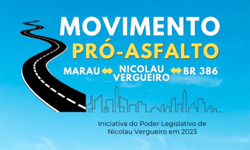 Vereador Marcelo Felini cria Movimento Pró-asfalto Marau/Nicolau Vergueiro/BR 386