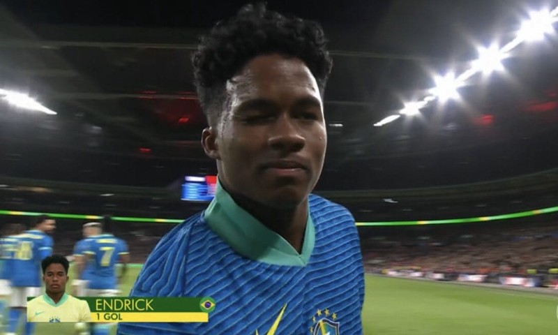 ESPORTE: Endrick marca e Brasil vence a Inglaterra em Wembley