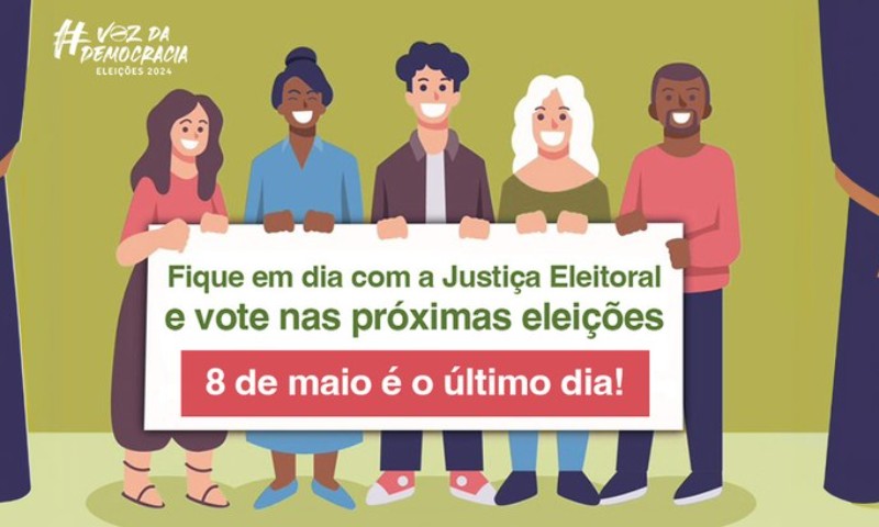 Eleições 2024: Dia 8 de maio é a data final para emitir ou regularizar título eleitoral