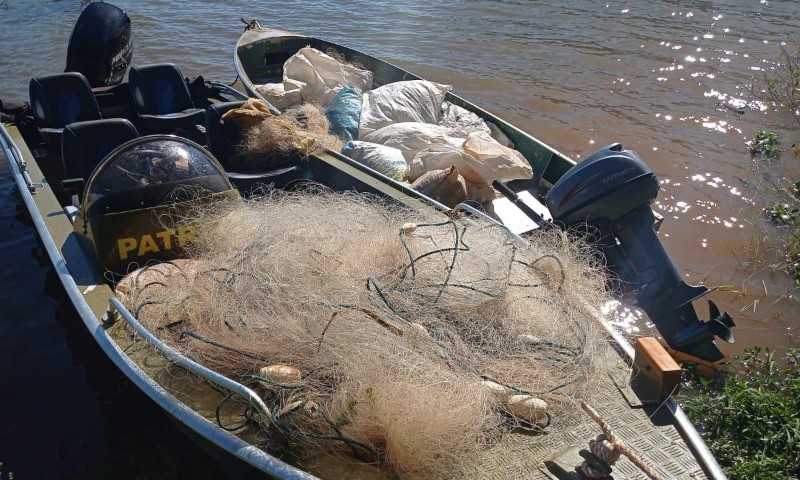 3º Batalhão Ambiental da Brigada Militar realiza Operação de Combate à Pesca Ilegal na Barragem de Ernestina